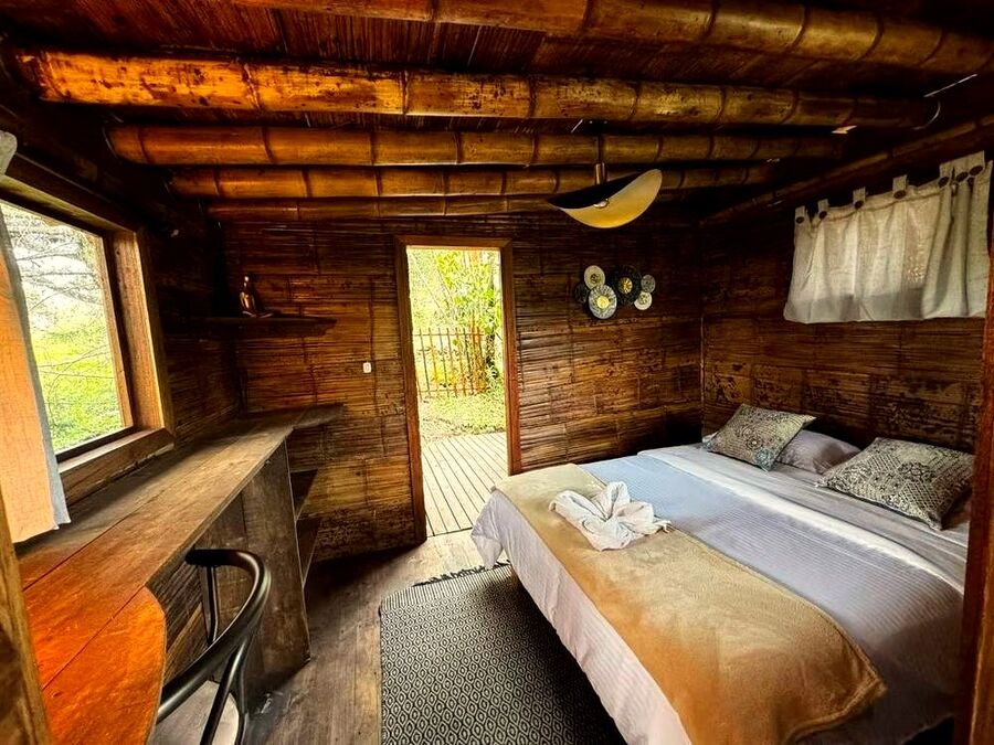 Bamboo bungalow bedroom