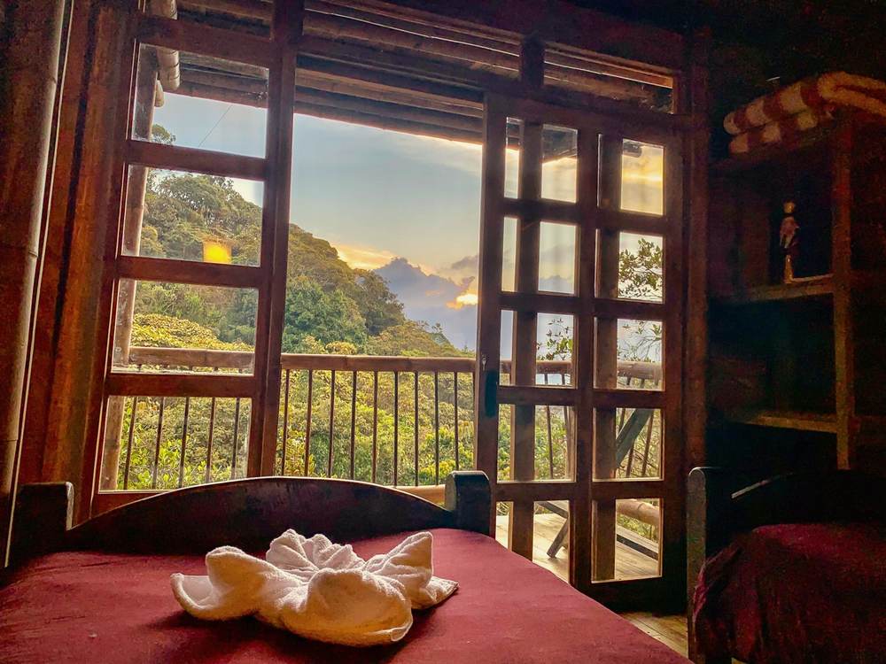 Shared Twin Room sunset view